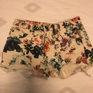Free People Floral Shorts